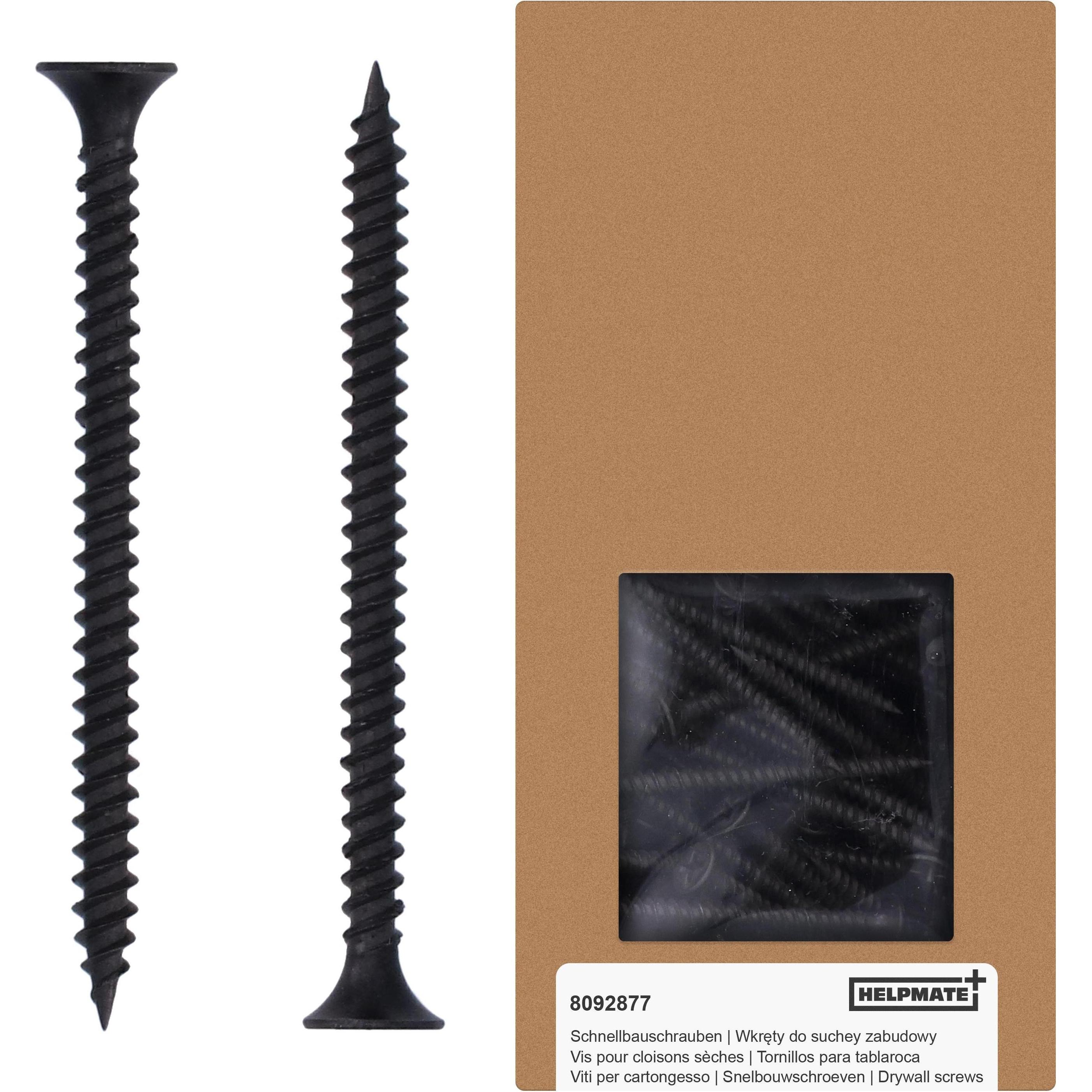 Helpmate, Schrauben, Schnellbauschraube 3,9x55, phosphatiert, PH-Antrieb, 300 Stück (300 Schrauben pro Stück)