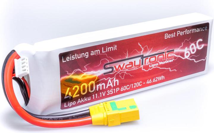 Actual product image Swaytronic 3S 11.1V 4200mAh 60C/120C XT90 (11.10 V, 4200 mAh)
