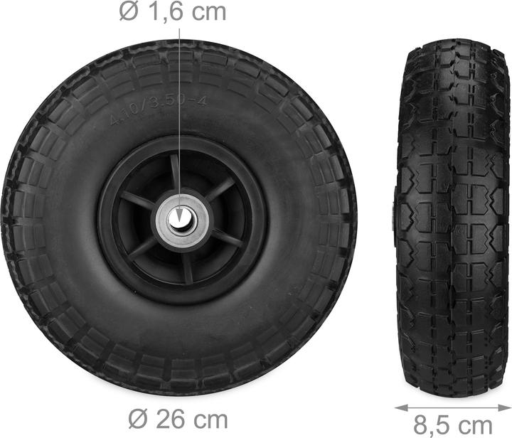 Produktbild Relaxdays Sackkarrenrad 4.1/3. (150 kg)