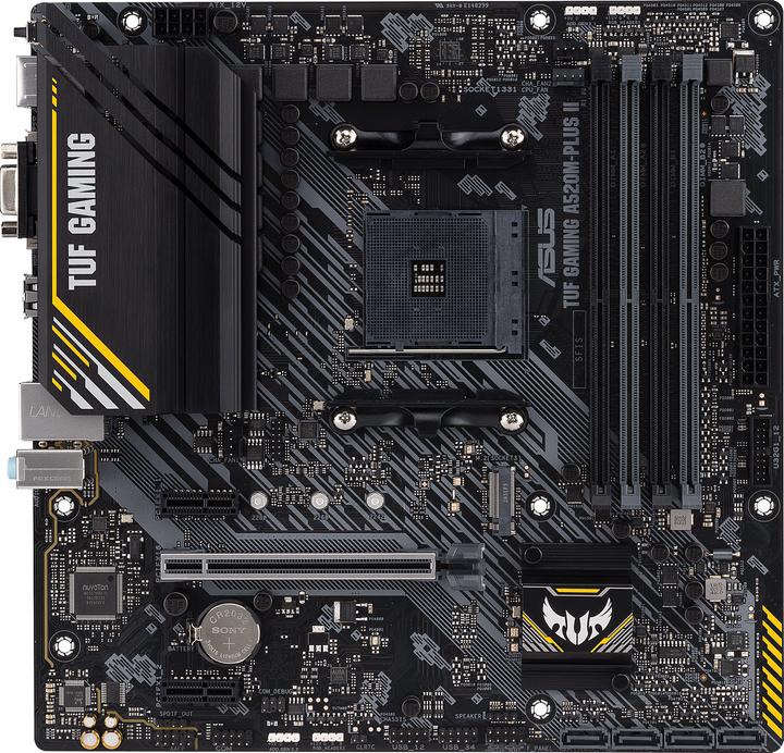 Productafbeelding ASUS MB TUF GAMING A520M-PLUS II AMD,AM4,DDR4,mATX (AM4, AMD A520, mATX)
