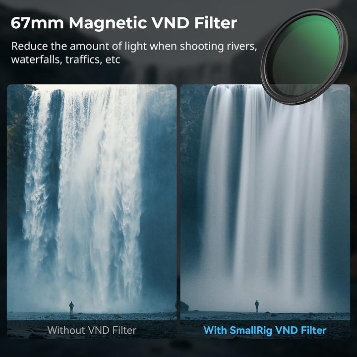Immagine prodotto SmallRig Kit di filtri collegabili 5-in-1 (67 mm, Filtro nebbia nero)