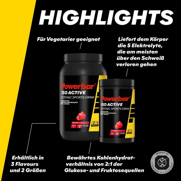 Actual product image Powerbar Isoactive (Raspberry, Pomegranate, 1 x)
