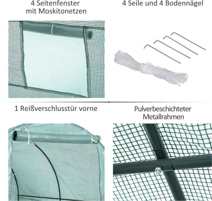 Produktbild Outsunny Foliengewächshaus