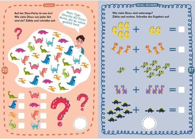 Actual product image Rechenrätsel für mutige Kinder - Wilde Welt der Dinos - ab 6 Jahren (German, Janine corner, Ulrike Rogler, 2024)