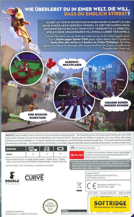 Produktbild Curve digital Just die Already (Switch, Switch Lite, Switch OLED, DE)