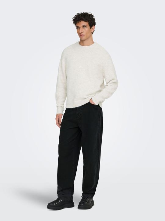 Actual product image Only & Sons ONSFIVE Mid Rise Baggy Fit Jeans Locker geschnitten (W29/L34)