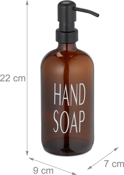 Actual product image Relaxdays 2x glass soap dispenser