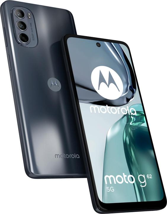 Actual product image Motorola Moto G62 5G (128 GB, Midnight Grey, 6.50", Hybrid Dual SIM, 50 Mpx, 5G)