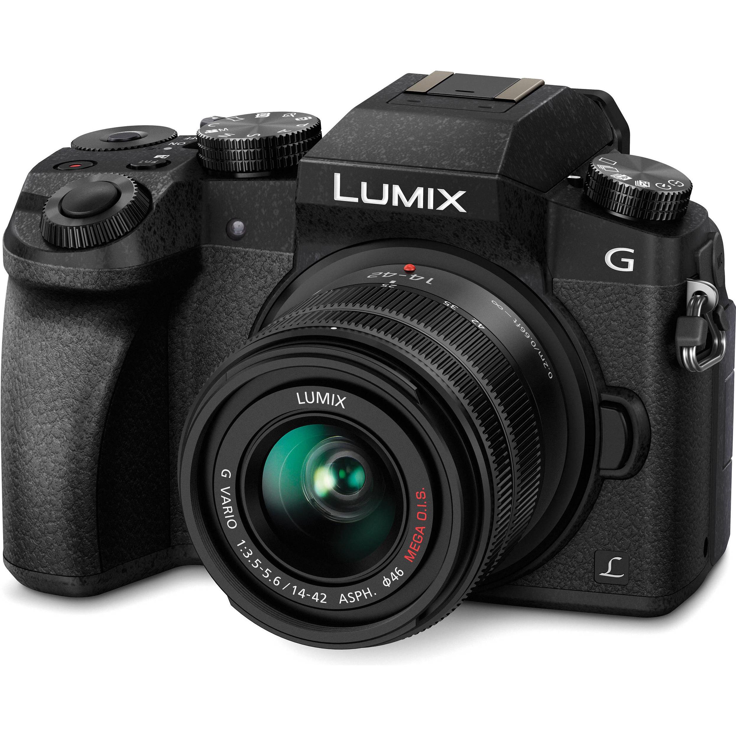 Panasonic Lumix G70, Doublezoom (16.10 Mpx, Micro Four Thirds), Kamera, Schwarz