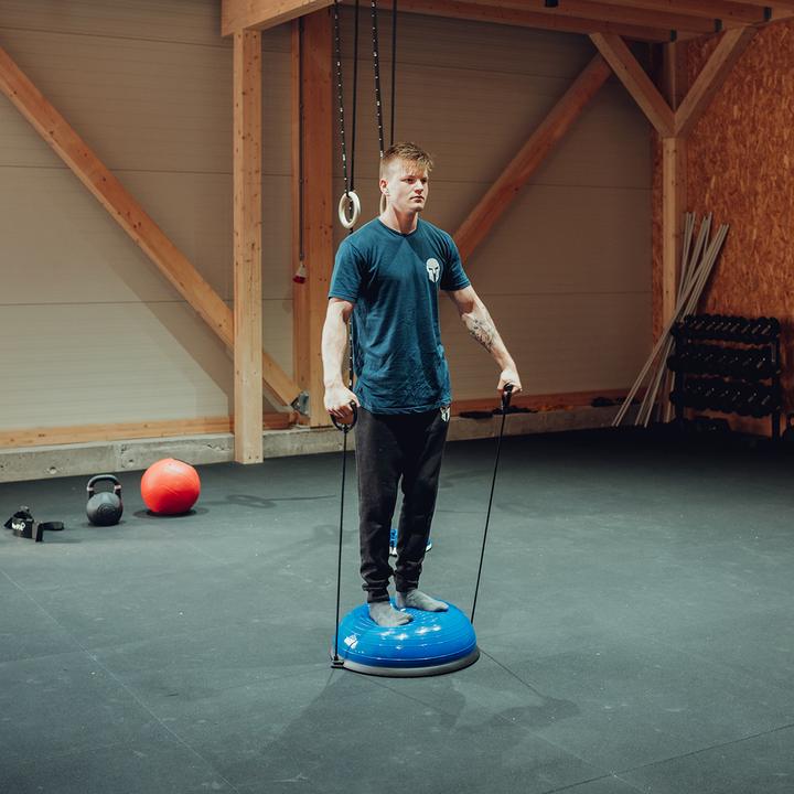 Produktbild Gladiatorfit Halb-Balanceball mit Gummibändern