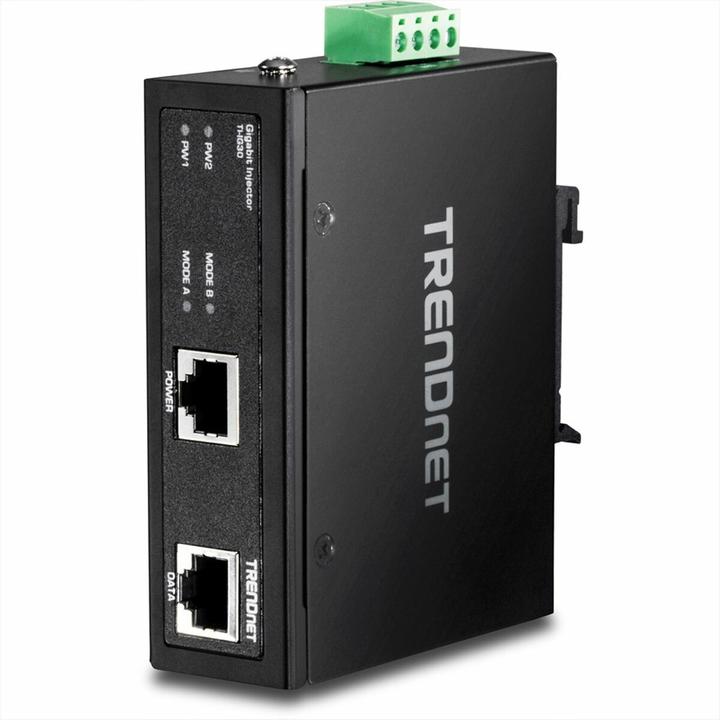 Actual product image Trendnet TI-IG30 PoE+ Injector Industrial Gigabit (802.3af (PoE), 802.3at (PoE+), 30 W)