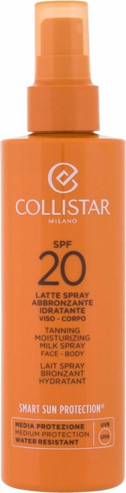 Produktbild Collistar CS Sun - Tanning Moisturizing Milk Spray SPF20 (Sonnencreme Gesicht, SPF 20, 200 ml)