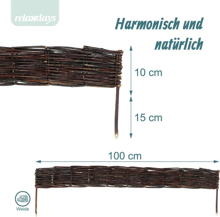Produktbild Relaxdays Beeteinfassung (100 cm)