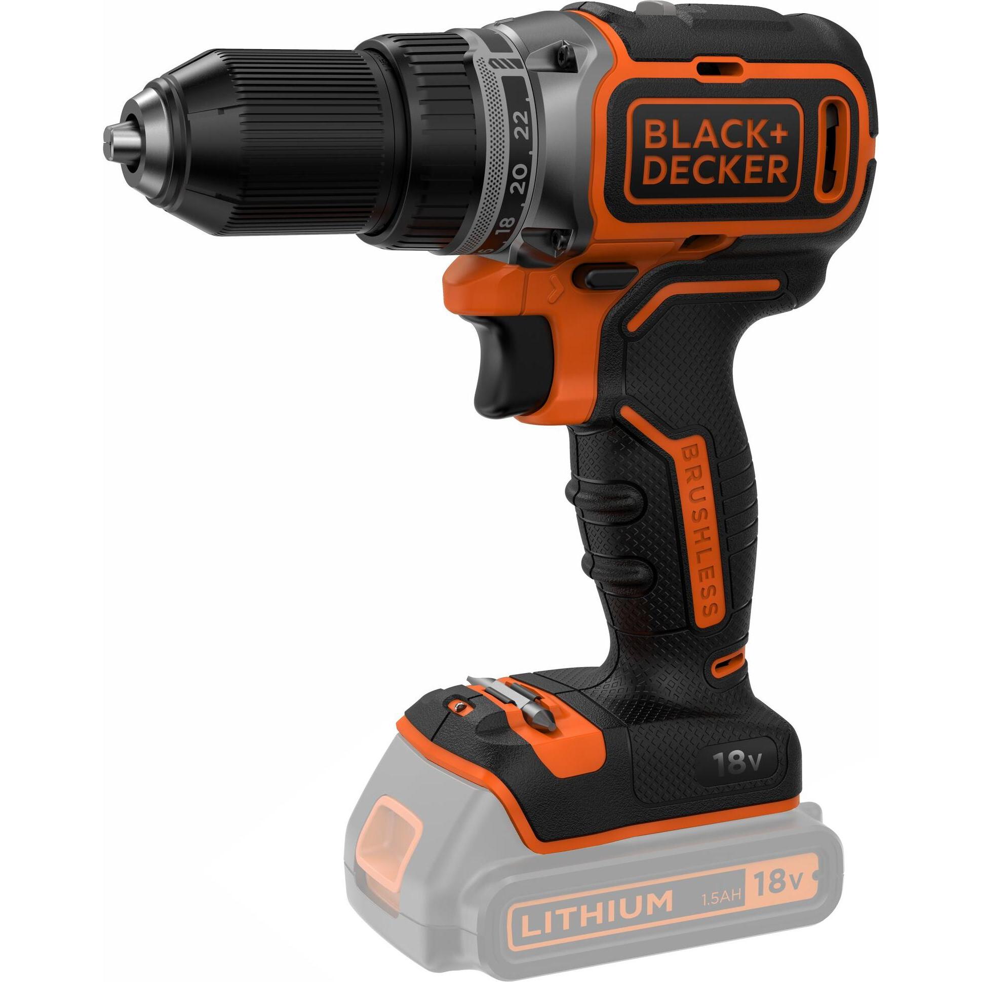 Black & Decker, Bohrmaschine + Akkuschrauber, AkkuBohrschrauber BL186NXJ, 18.0V (Akkubetrieb)