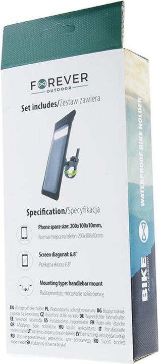 Produktbild Forever Wasserdichter Fahrradhalter BH-130 Outdoor schwarz