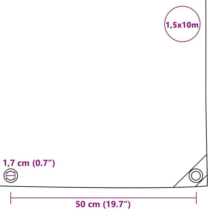Produktbild vidaXL Plane (10 x 1.50 m)