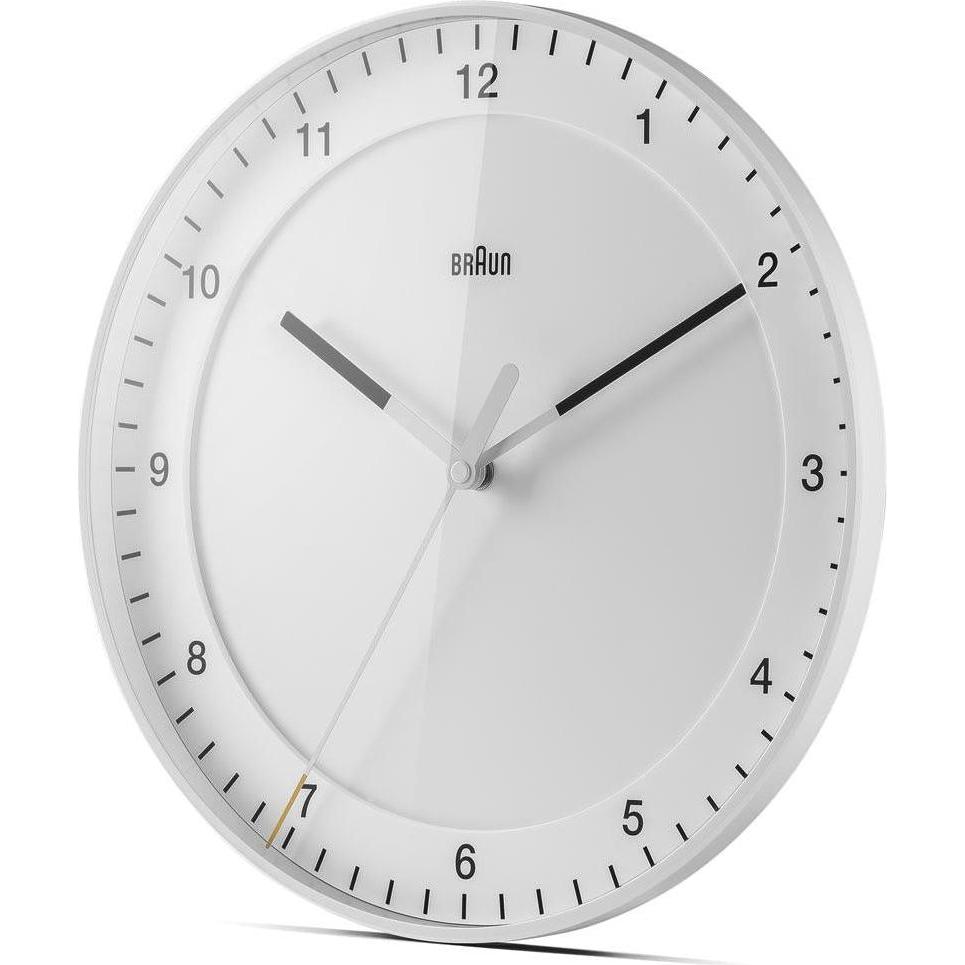 Braun, Wanduhr, BC17W weiss Quarzwanduhr (30 cm)