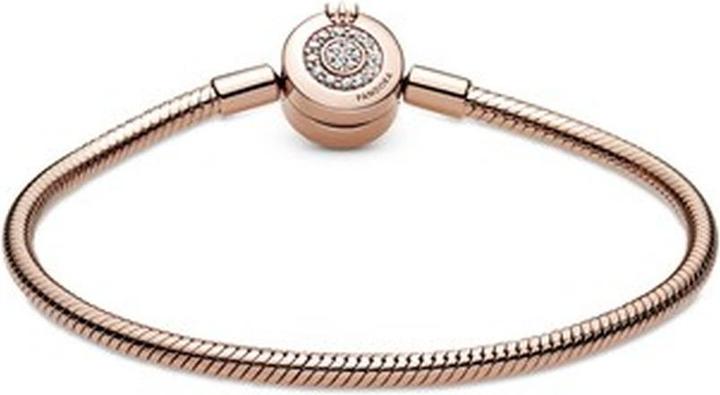 Produktbild Pandora Rose Snake Chain Crown Clasp Armband (18 cm, Silber)