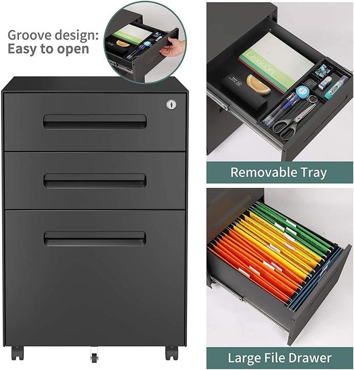 Actual product image Dripex Rollcontainer mit 3 Schubladen (39 x 45 x 60 cm)