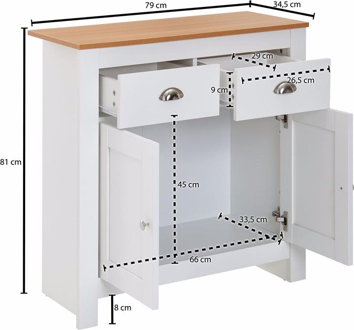 Immagine prodotto Wohnling con (79 x 35 x 81 cm)