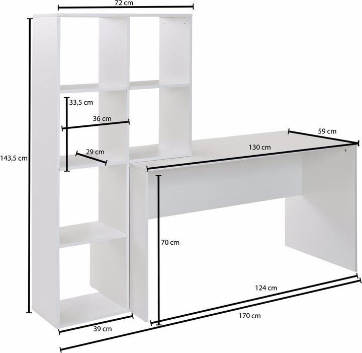 Produktbild Wohnling mit (170 x 59 x 144 cm)