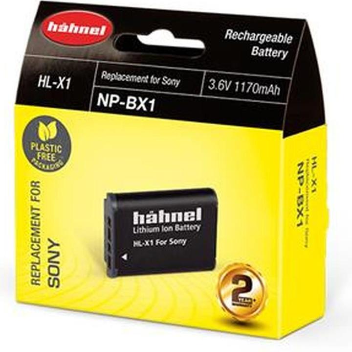 Actual product image Hähnel Replacement battery HL-X1, for Sony NP-BX1 (Camera battery)