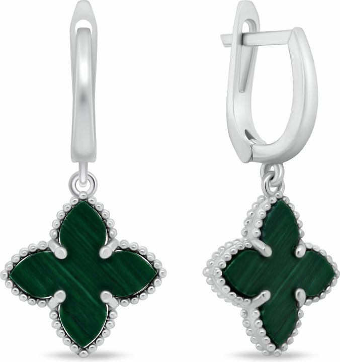 Immagine prodotto Brilio Silver - Silver dangle earrings with flowers EA1158WG (Argento 925)