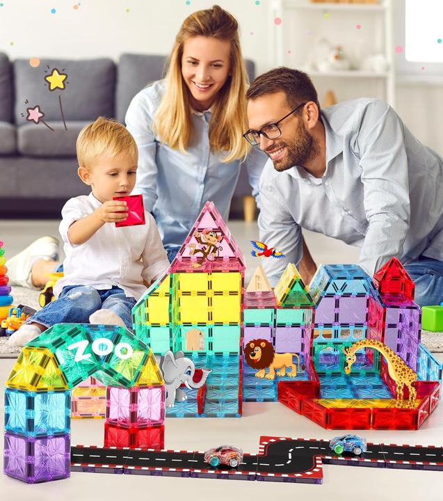 Image du produit Cooljoy 65-teiliges magnetisches Bausteine Set