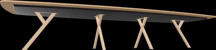 Image du produit Dietiker Table de réunion Felber T14 Boatform (4300 x 1450 x 720 mm)