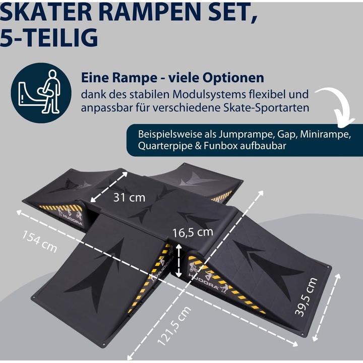 Actual product image Hudora Skater ramp set, 5-piece