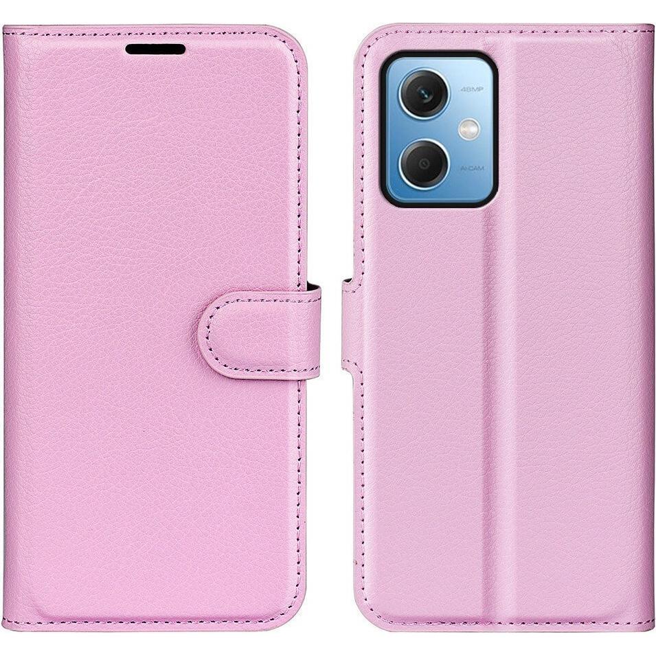 Cover-Discount Xiaomi Poco X5 - Leder Etui Hülle rosa (Xiaomi Poco X5, Xiaomi Redmi Note 12 5G), Smartphone Hülle, Rosa