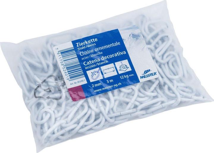 Meister Zierkette Stahl ø 2 mm 15x10 mm 3 m (3 m)