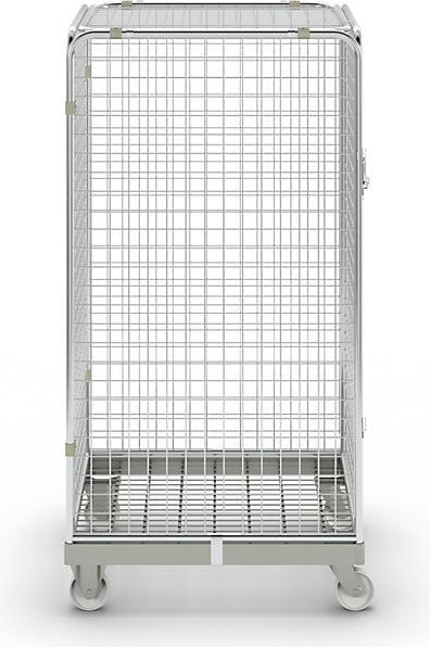 Actual product image kaiserkraft Anti-theft container with steel rolling plate (500 kg)