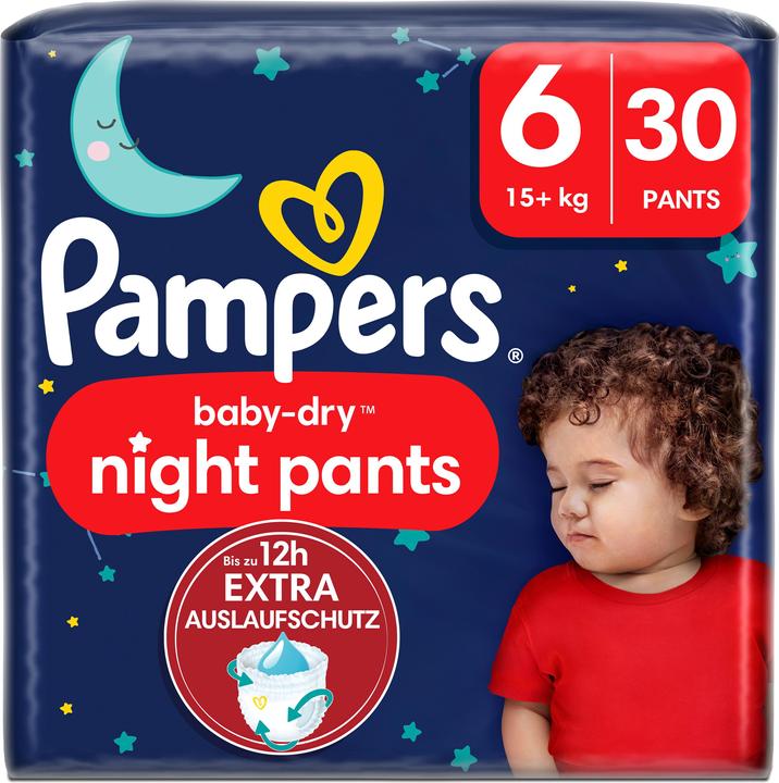 Pampers Baby-Dry Night Pants (Size 6, Pack, 30 Piece)