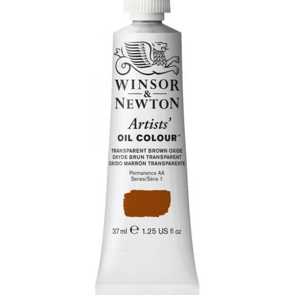 Winsor & Newton, Künstlerfarbe + Bastelfarbe, Artists oil colour 37ml transp. brown oxide 648 (Braun)