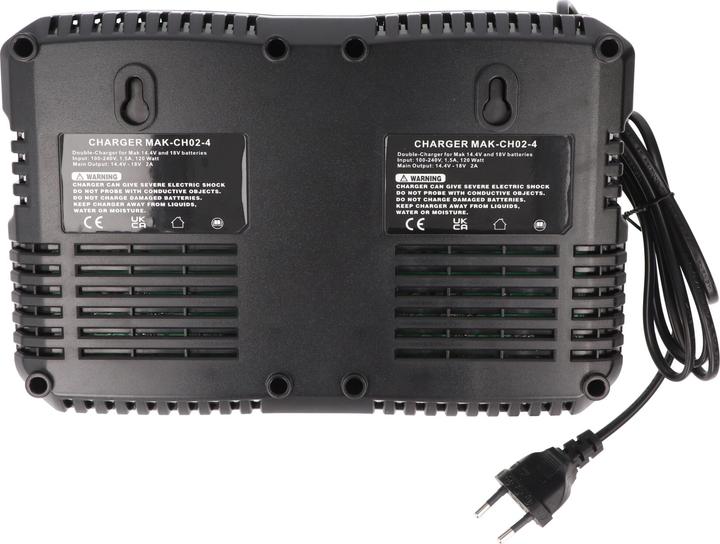 Produktbild AccuCell 2fach Ladegerät passend für 1 bis 2 Makita Li-ion Akku (18 V)