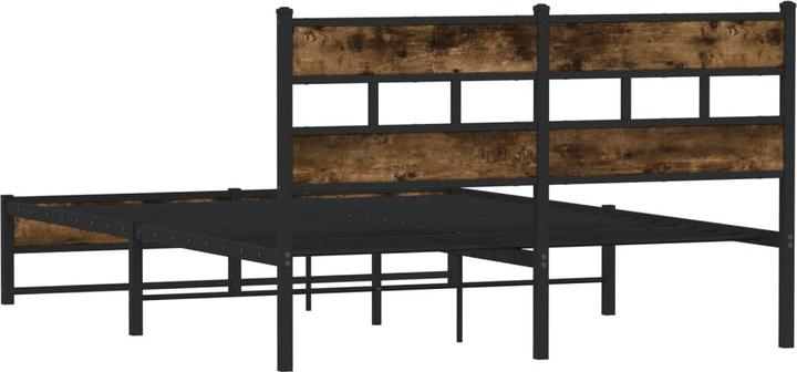 Actual product image vidaXL Metal bed Bed slatted frame double bed Bed frame without mattress 140x200cm (140 x 200)