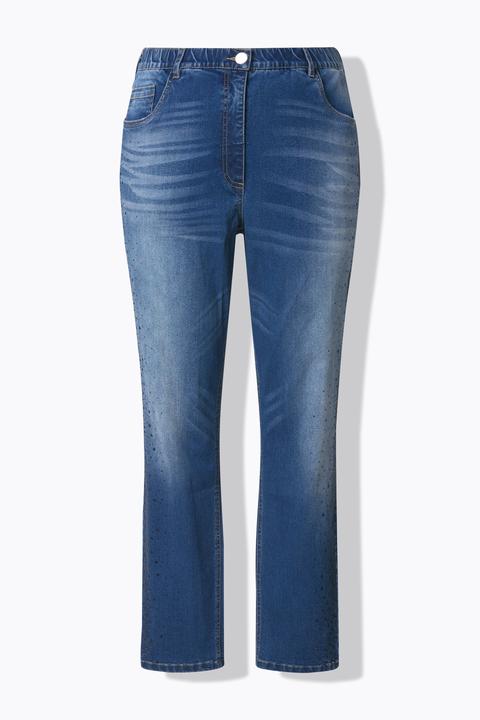 Ulla Popken Jeans Mia, Ziersteine, Komfortbund, Stretchdenim