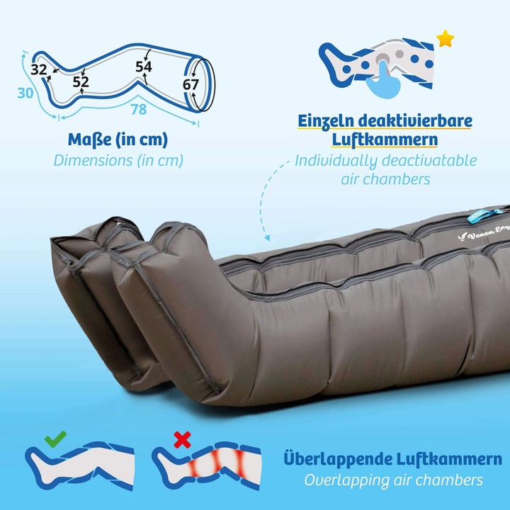 Produktbild Venen Engel 4 Premium Massage-Gerät mit Beinmanschetten