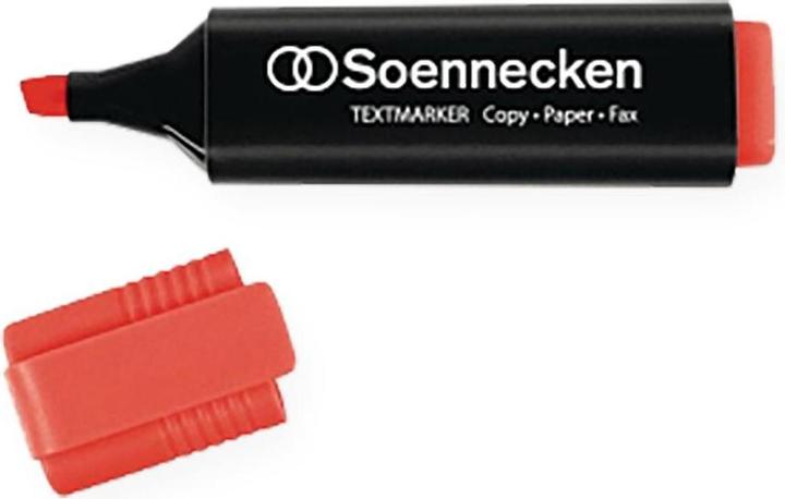 Produktbild Soennecken Textmarker Strichstärke: 2-5 mm Schreibfarbe: rot (Rot, 5 mm, 1 x)