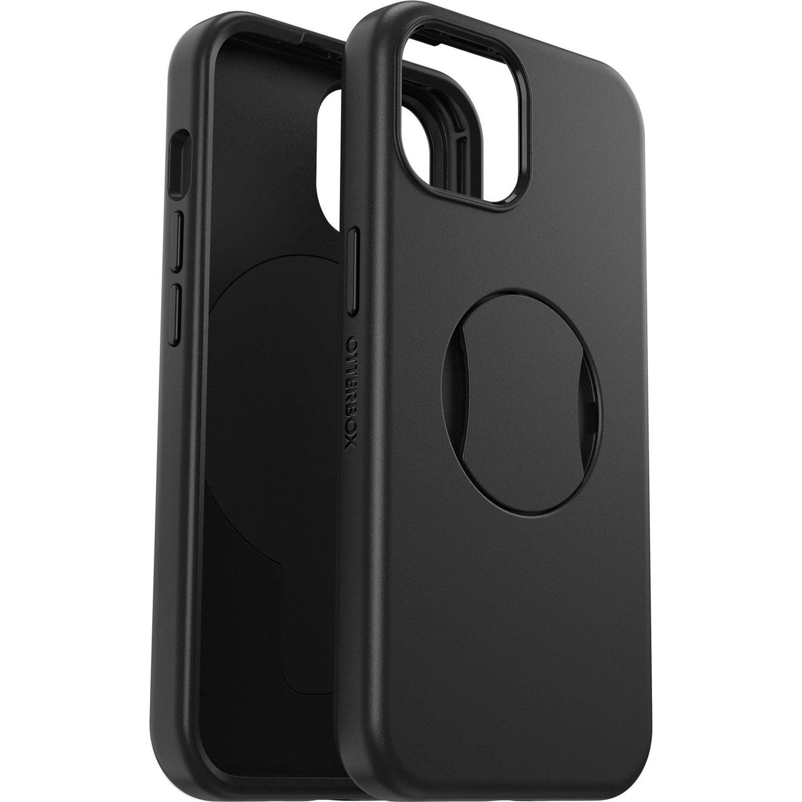 OtterBox OtterGrip Symmetry mit MagSafe (Apple iPhone 15), Smartphone Hülle, Schwarz