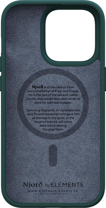 Image du produit Njord Étui rigide Salm.Leather Magsafe vert (Apple iPhone 14 Pro)
