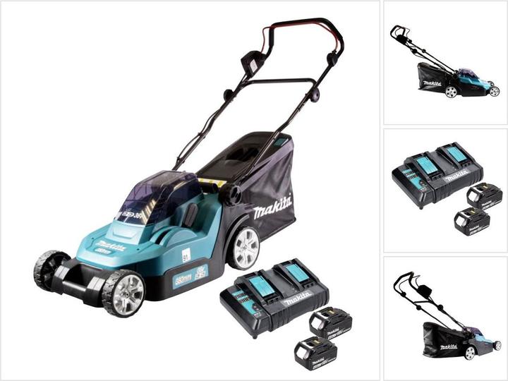 Actual product image Makita DLM382CM2 (Rechargeable battery operated)