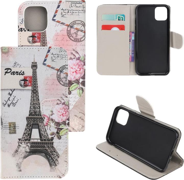 Produktbild Ueli Express iPhone 13 Mini Buch Etui Tasche mit Kartenfach Paris (Apple iPhone 13 mini)