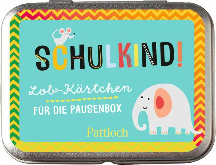 Immagine prodotto Schulkind! Lob-Kärtchen für die Pausenb (Tedesco, Casa editrice Pattloch, 2021)