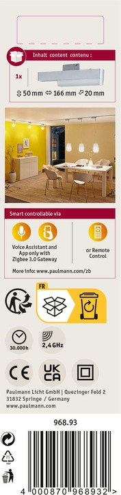 Immagine prodotto Paulmann Adattatore Zigbee Spot URail