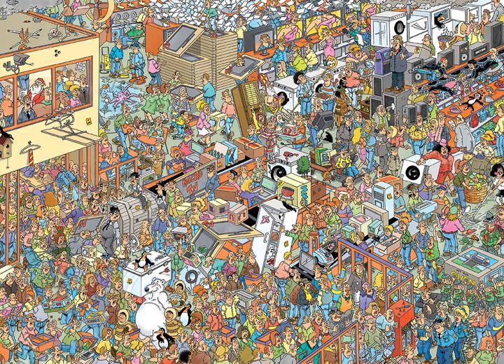 Actual product image Jumbo Puzzle Black Friday (1000 pieces)