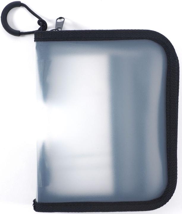 Foldersys Mini busta con zip A6 trasparente/nera 0,5 mm (A6, 1 x)
