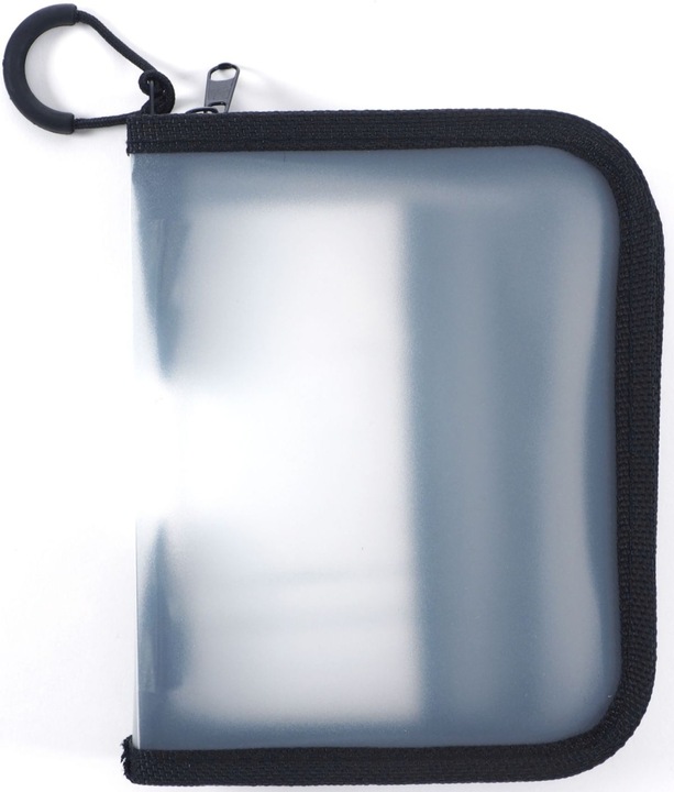 Actual product image Foldersys Mini zip bag A6 transparent/black 0.5 mm (A6, 1 x)