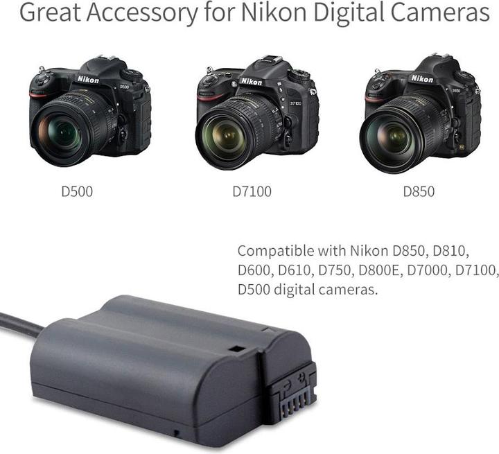 Produktbild Feelworld EP-5B Dummy Battery for Nikon Cameras (Ladegerät)